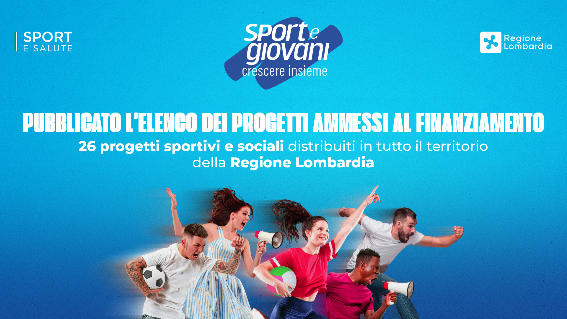 In Lombardia ventisei nuovi spazi di sport e sociale destinati ai giovani. Pubblicato l’elenco dei progetti finanziabili