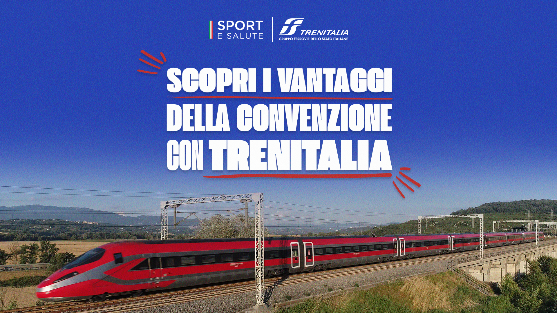 Trenitalia e Sport e Salute insieme per sostenere il mondo dello Sport