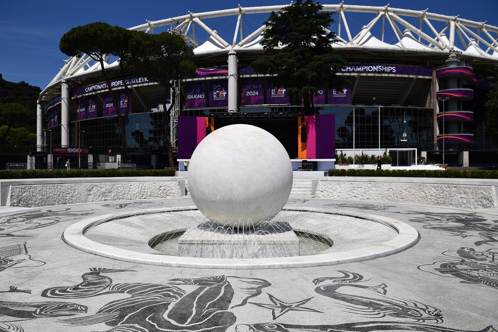 La Fontana della Sfera riprende vita al Foro Italico