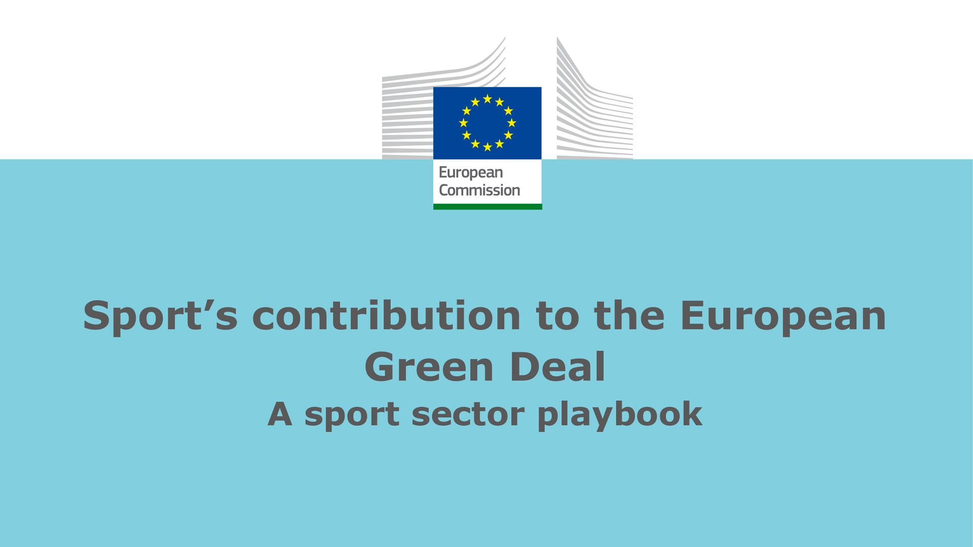 Il contributo dello sport al Green Deal Europeo